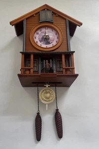 Orologio a cucù John Wayne Bradford Exchange 2009 Western Legend testato funzionante - Foto 1 di 13