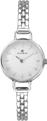 Reloj Accurist para mujer con esfera plateada y pulsera de plata 8271 Foto 1 de 2
