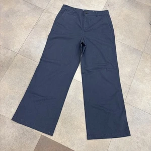 Pantalones chinos LOFT para mujer 10 azul-gris The Monroe pierna ancha algodón spandex - Imagen 1 de 13