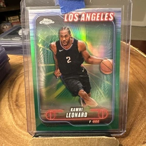 2025 Topps Chrome Basketball Green Kawhi Leonard 45/99 - Picture 1 of 3