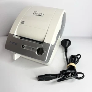 Brother P-Touch QL-500 USB Thermal Label Printer With Power Cable - Picture 1 of 8