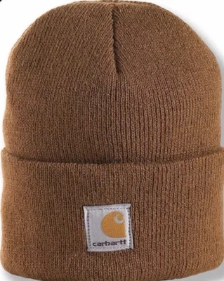 Carhartt Juvenil Tostado Clásico Marrón Gorro Acrílico Sombrero de Reloj Carhart Marrón NUEVO Foto 1 de 4