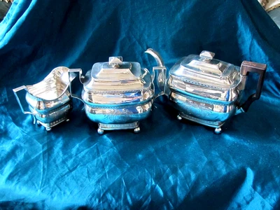 THADDEUS KEELER NEW YORK COIN SILVER TEA COFFEE SET AMERICAN EMPIRE 1805-1813 - Image 1 of 4