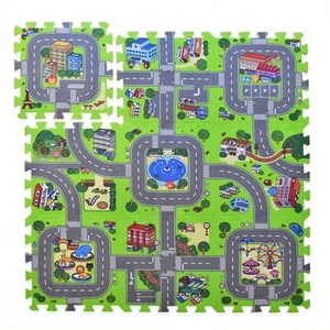 Play Mat Interlocking Foam Car Rug Floor Puzzle Tiles Playroom Pieces Interac... - Picture 1 of 4