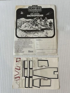 STAR WARS SNOWSPEEDER INSTRUCTION & USED DECAL SHEET KENNER VINTAGE 1980 ESB - Picture 1 of 7