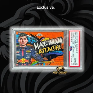 PSA10 /25 Max Verstappen #5 Track Tags Orange Refractor - 2020 Topps Chrome F1 - Picture 1 of 7