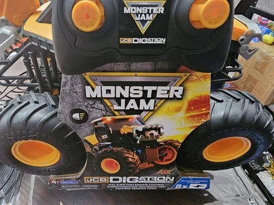 MONSTER JAM JCB DIGATRON RC MONSTER TRUCK REMOTE CONTROL 1:15 SPIN MASTER - Image 1 of 4