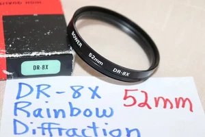 New Vtg BOWER 52mm DR-8x Rainbow DIFFRACTION FILTER Japan 52mm Holographic -MINT - Picture 1 of 12