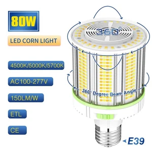 LED Retrofit Corn Bulb Light 80W/60W/48W CCT 4.5/5/5.7K E39 Garage Shop Lighting - Picture 1 of 15