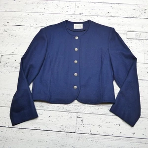 Vintage Pendleton Jacke Damen 12 Marine Schurwolle Made in USA Concho Knöpfe - Bild 1 von 8