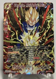 Vegeta, Prideful Hero BT8-125 NHR Foil Dragon Ball Super TCG NM/M - Picture 1 of 2