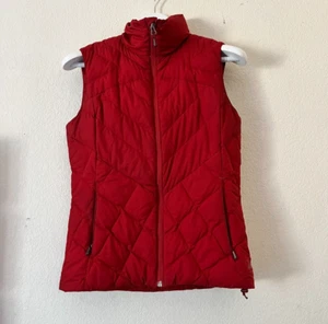 Rei Womens Zip Front Quilted Puffer Vest Jacket Red Lined Packable Lightweight - Picture 1 of 9