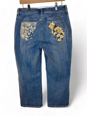 Chicos Talla 1 El Platino Floral Bordado Novia Corto Elástico Marqués W8 Foto 1 de 4