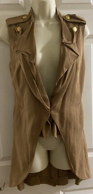 INITIAL INITIALing ISSEY MIYAKE WOMEN'S VEST FRILL LONG ASYMMETRICAL N2 Size XS - Image 1 of 4