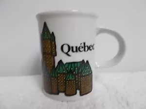 Danesco Quebec Canada White Porcelain Coffee Tea Cup Mug - Picture 1 of 6
