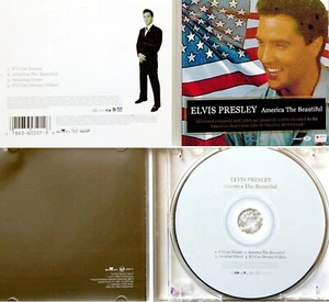 ELVIS *VG+* "AMERICA THE BEAUTIFUL" 2001 US RCA CD SINGLE WITH ENHANCED VIDEO - Picture 1 of 1