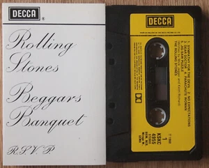 ROLLING STONES - BEGGARS BANQUET (DECCA KSKC4955) UK CASSETTE TAPE - Picture 1 of 3