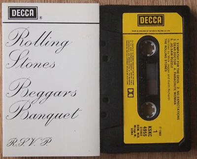 ROLLING STONES - BEGGARS BANQUET (DECCA KSKC4955) UK CASSETTE TAPE - Image 1 of 3
