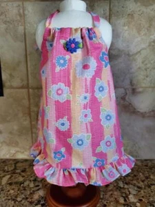 FLORAL HALTER DRESS DOLL CLOTHES FITS 18" AMERICAN GIRL DOLL - Picture 1 of 1