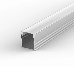 2m Oberfläche EH2 LED Profil Strangpresskanal silber eloxiert, Diffusorleiste - Bild 1 von 8
