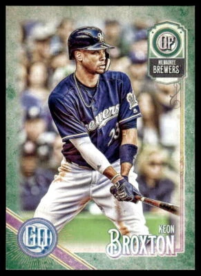 2018 Topps Gypsy Queen Green #279 Keon Broxton - Milwaukee Brewers - Image 1 of 2