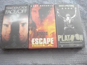 LOT OF 3 ACTION-THRILLER MOVIE VHS TAPES (ALL 3 SEALED) (SEE DESCRIPTION) - Picture 1 of 8