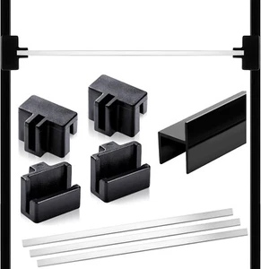 14 Pcs File Cabinet Rails Set 1/2 Drawer Sides Hanging File Rail Clips PVC St... - Picture 1 of 6