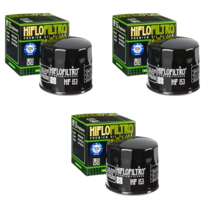 Hiflofiltro HF153 Oil Filter 3 Pack Ducati 1098, ST4 S 996 ABS, Monster 900 - Image 1 of 2