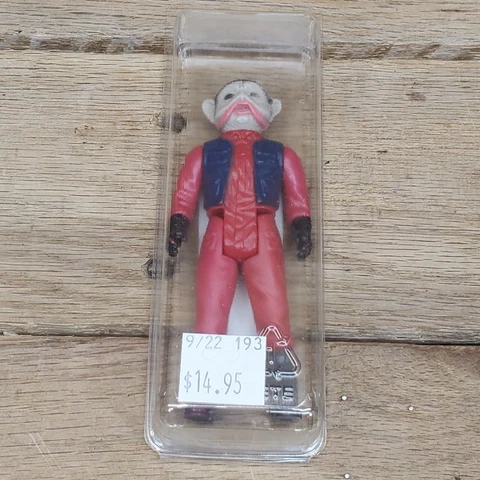 Vintage 1983 Kenner Star Wars Nien Nunb Figure ROTJ Original Cover