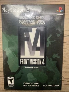 PlayStation 2 Square Enix Sampler Disc Volumen Dos 2004 Front Mission 4 Demo PS2 - Imagen 1 de 2