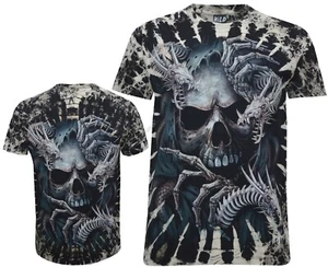Camiseta Grim Reaper and the Three Dragons Glow in the Dark Tie Dye M-4XL de Wild - Imagen 1 de 3