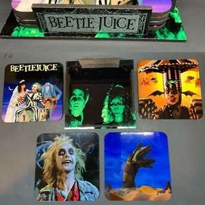 Juego de montaña rusa sublimada de 4 piezas Beetlejuice (corcho) - Imagen 1 de 4