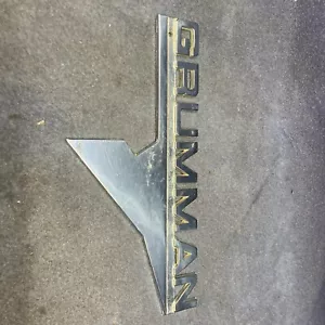 VINTAGE GRUMMAN TRUCK /EMBLEM Badge OEM Metal Mail Truck Quick Ship - Picture 1 of 6