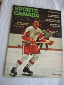 December 1969 Sports Canada Magazine Carl Brewer Detroit Red Wings Cover - Picture 1 of 4