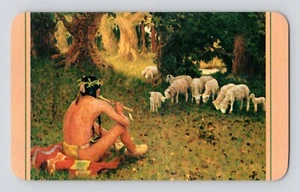 Tarjeta de calendario vintage 1962 Santa Fe Railroad Always on Move Toward a Better Way - Imagen 1 de 2