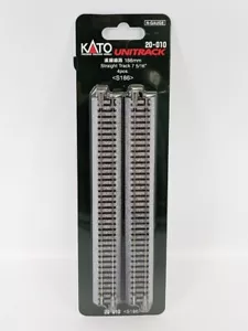 New N Gauge KATO Unitrack 20-010 186mm Straight Track (4 pcs) - UK stock - Picture 1 of 4