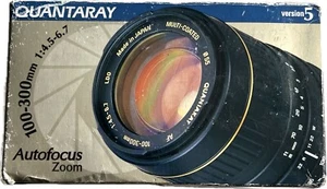 Quantaray 100-300mm 1:4.5-6.7 LDO Autofocus Zoom Lens For Minolta AF 25-166-485 - Picture 1 of 6