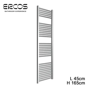 Scaldasalviette termoarredo cromato dritto 165x45 interasse 40 cm - Opera Ercos - Foto 1 di 3