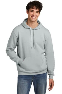 Jerzees 700M Unisex Long Sleeve Eco Premium Blend Pullover Hooded Sweatshirt - Picture 1 of 11