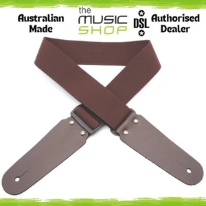 Australian Made DSL 2" Polypropylene (Poly) Guitar Strap, Brown - 50POLY-BROWN - Bild 1 von 2