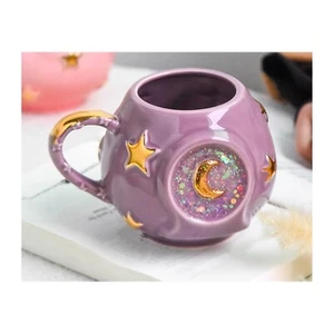 Handmade Coffee Cup 400ML with Fancy Tarot Star/Moon Design, Fashion Starry S... - Picture 1 of 7