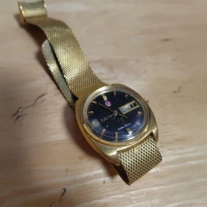 RADO Golden Horse Watch Automatic Men's Black Dial Round Used From Japan - Picture 1 of 5