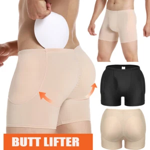 Men Padded Underwear Butt Lifter Boxer Booster Hip Enhancer Brief shorts Shaper - Picture 1 of 24