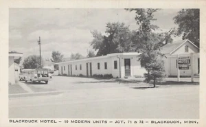 Blackduck Motel - Jct 71 & 72 - Blackduck, Minnesota - posted RPPC - Picture 1 of 3