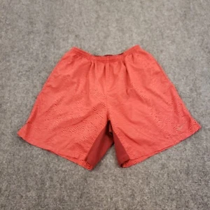 Nike Shorts Youth Large Orange Pockets Elastic Waist Drawstring Athletic Stretch - Picture 1 of 11
