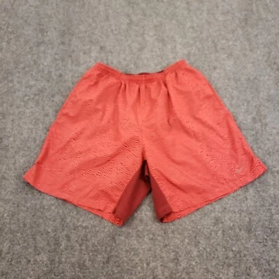 Shorts Nike juvenil grande laranja bolsos elástico cintura cordão elástico elástico atlético - Imagem 1 de 4