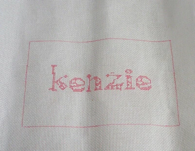 Needlepoint Canvas Kenzie Mackenzie Name 6.5x4.25 18M - Image 1 of 2