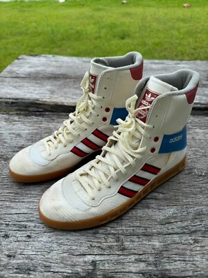 1988 Original Vintage  Adidas Handball Hi Tops size US8 - Image 1 of 4