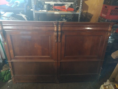 Antique Head And Footboard Interlocking Cover