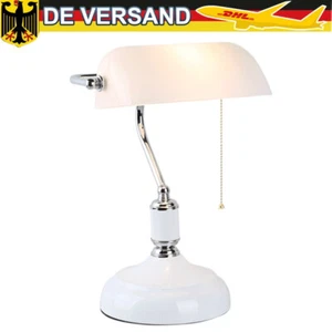 Bankerlampe Schreibtischlampe Bibliothekslampe Vintage Tischleuchte neigbar DHL - Bild 1 von 8